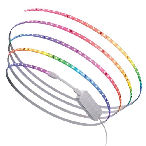 Nanoleaf Matter Smart Addressable Multicolour HD Lightstrip, 5 Metre, 300 ARGB LEDs, 16M+ Colours, Screen Mirror/Music Reaction, Flexible & Trimmable, Indoor Nanoleaf Matter Smart Addressable Multicolour HD Lightstrip, 5 Metre, 300 ARGB LEDs, 16M+ Colours, Screen Mirror/Music Reaction, Flexible & Trimmable, Indoor